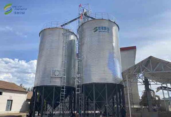 雪萊機(jī)械為山西晉中2臺250T錐底鋼板倉安裝調(diào)試完成