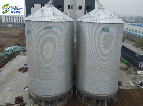 3000T玉米平底鋼板倉安裝完工