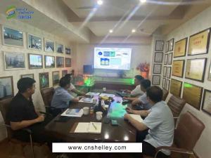 糧食供銷合作社領導蒞臨鋼板倉廠家雪萊機械考察指導